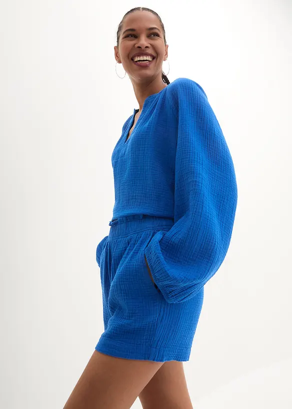 Muslinshorts i bomull, bonprix