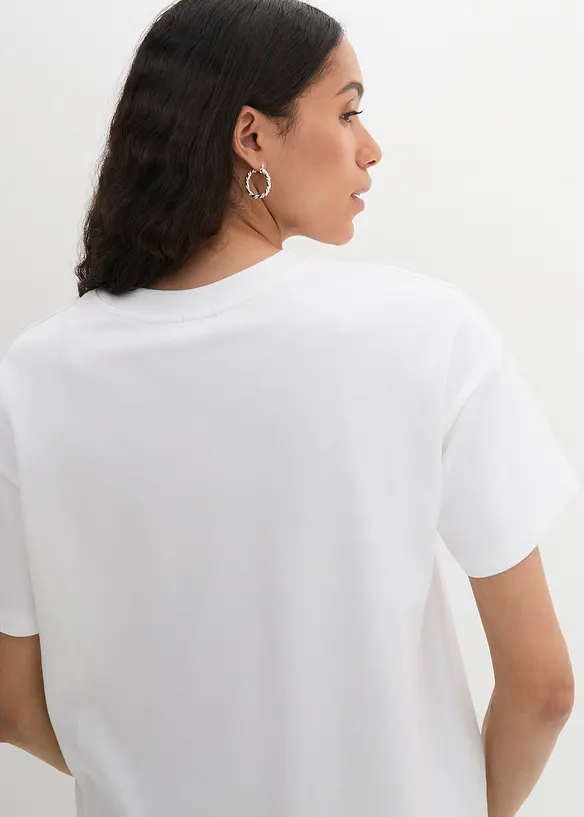 T-shirt med tryck, ekologisk bomull, bonprix