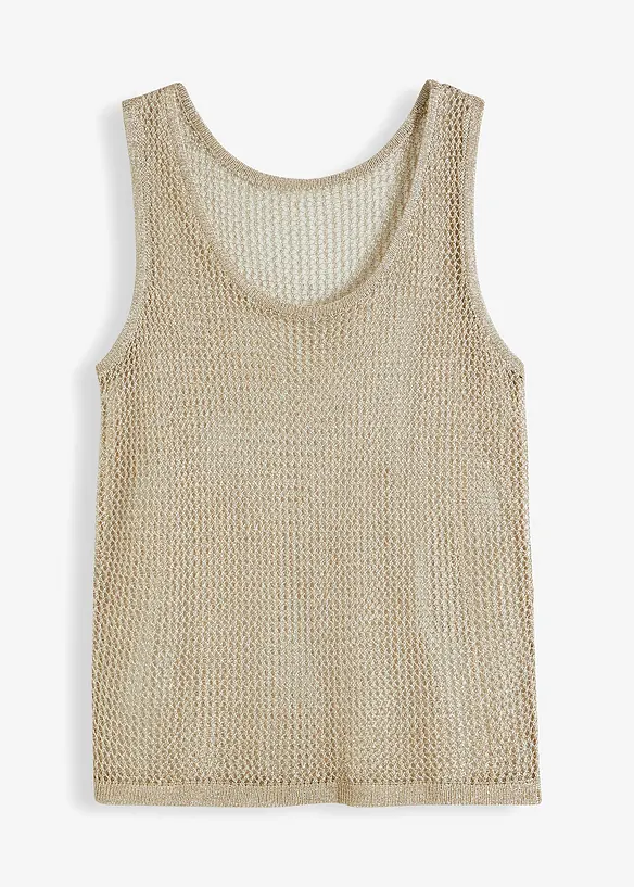 Stickat linne i mjuk viskosmix, bonprix