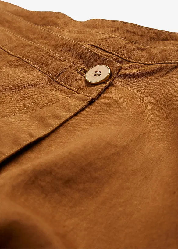 Omlottkjol i linne, bonprix