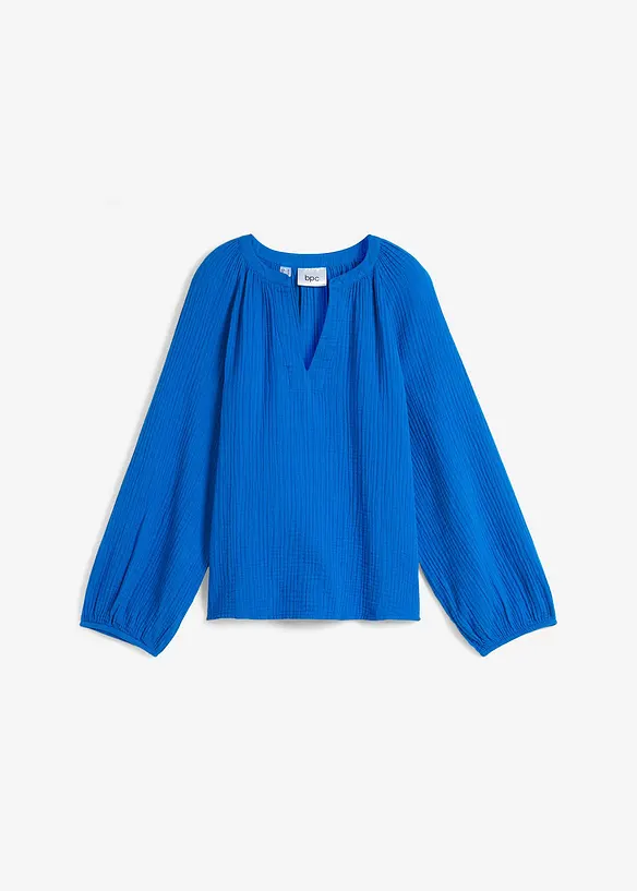 Muslinblus i oversizemodell av bomull, bonprix