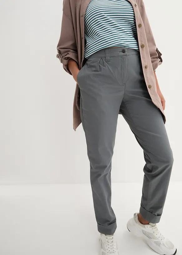 Ankell&aring;nga chinos i bomull, bonprix