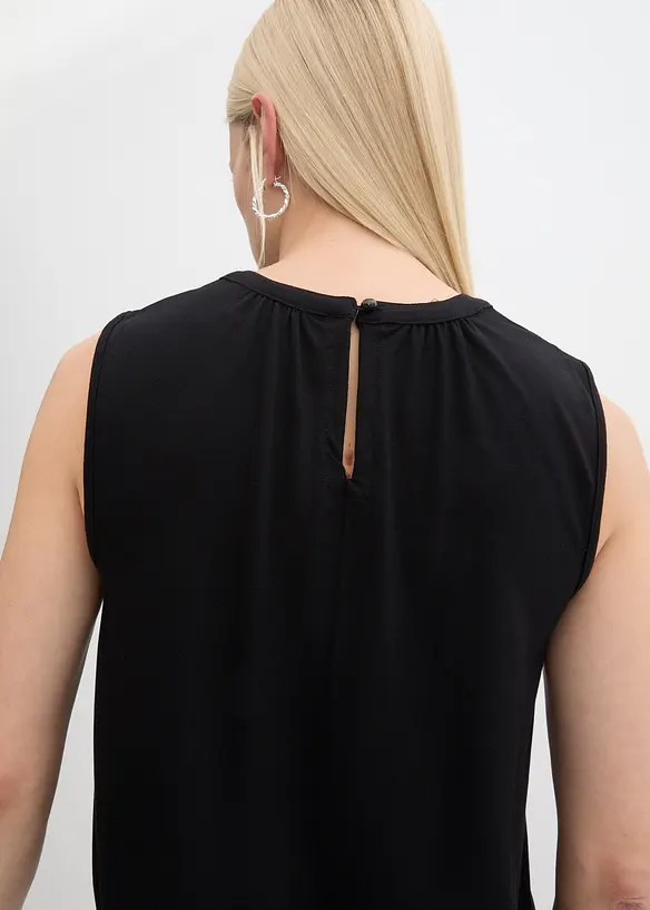 Blustopp i jersey, bonprix