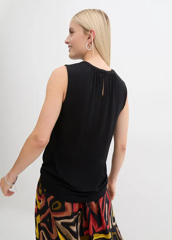 Blustopp i jersey, bonprix