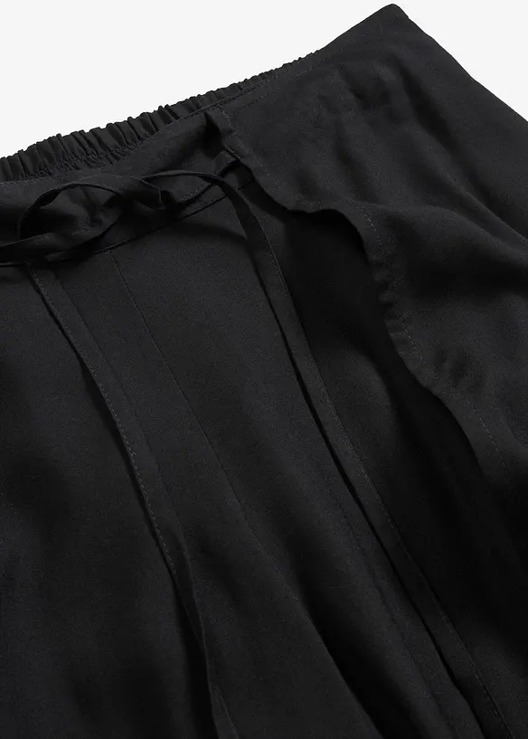 Viskosbyxa med slits, bonprix