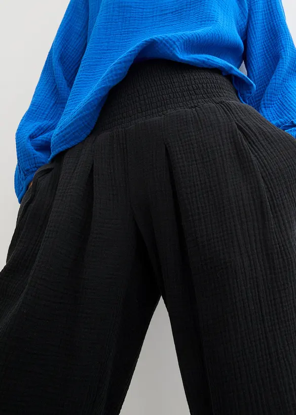 Capribyxa i mjuk muslin, bonprix