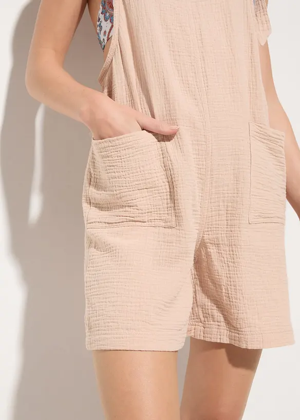Strandjumpsuit i muslin, bonprix