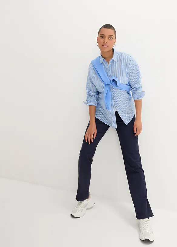 Twillbyxa av elastisk bomullsmix, bonprix