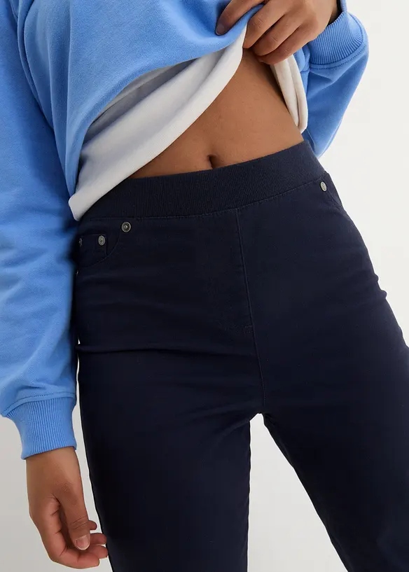 Twillbyxa av elastisk bomullsmix, bonprix