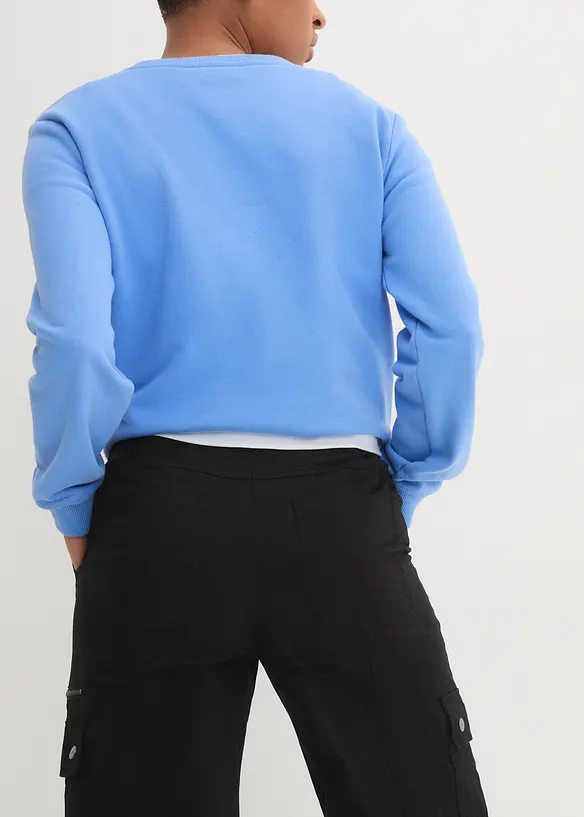 Cargojeans i bomull, Mid Waist, bonprix