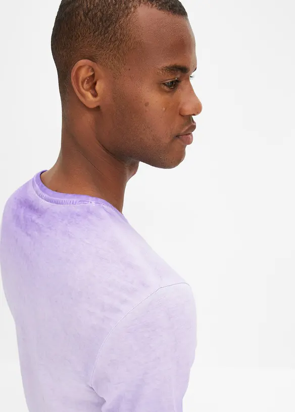 T-shirt med urtvättad look i ekologisk bomull, bonprix