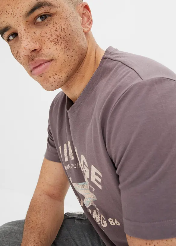 T-shirt i slubgarn, bonprix