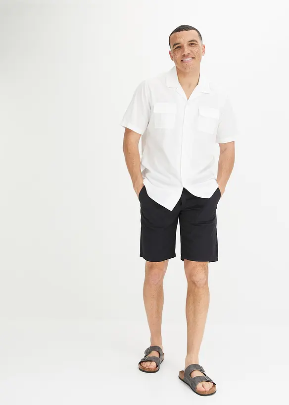 Shorts av ren bomull, Regular Fit, bonprix