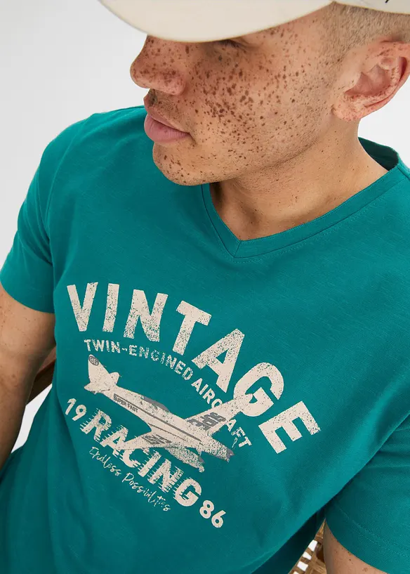 T-shirt i slubgarn, bonprix