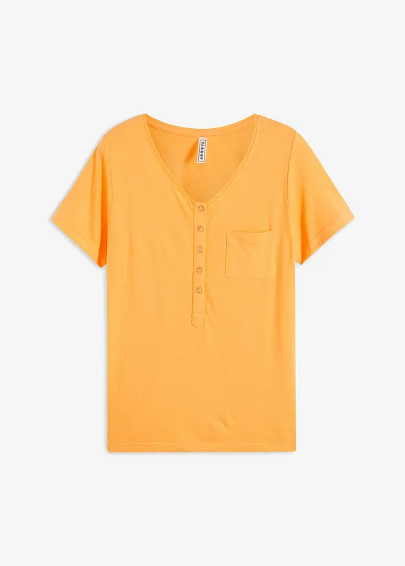 T-shirt i bomull och viskos, bonprix