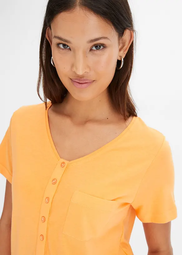 T-shirt i bomull och viskos, bonprix