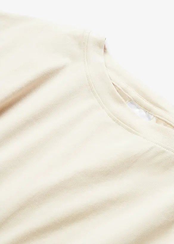 Jerseyklänning i bomull med stretch, bonprix