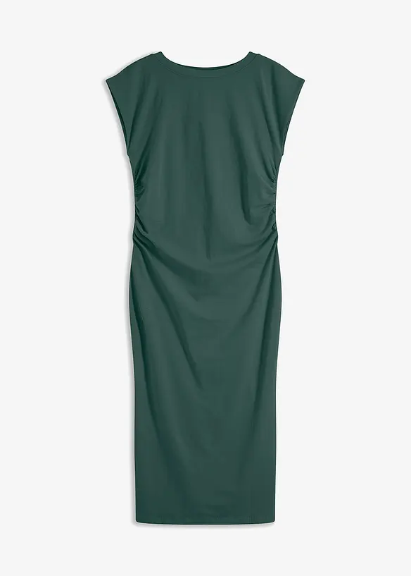 Jerseyklänning i bomull med stretch, bonprix