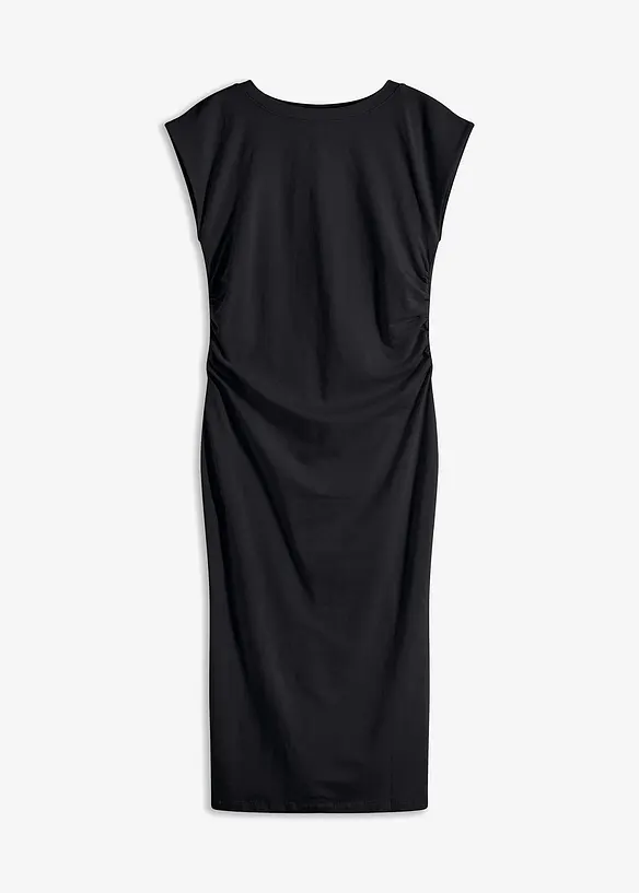Jerseyklänning i bomull med stretch, bonprix
