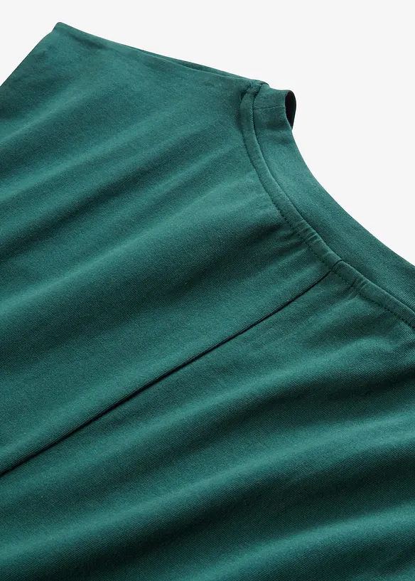 Jerseyklänning i bomull med stretch, bonprix