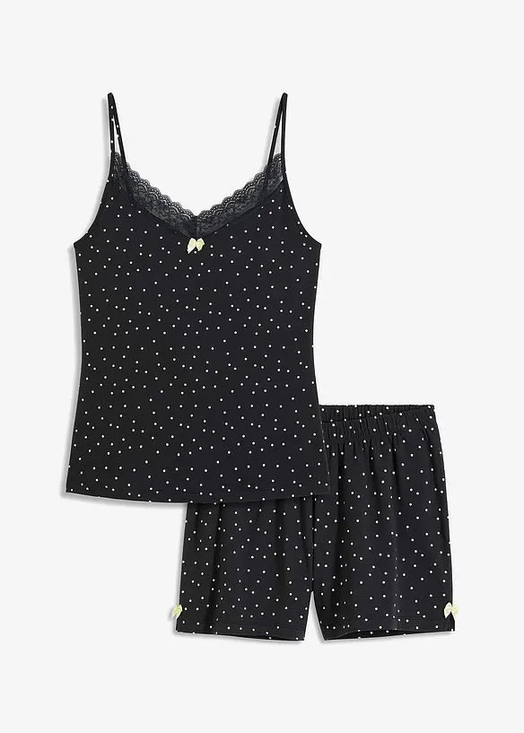 Pyjamas med spets, bonprix