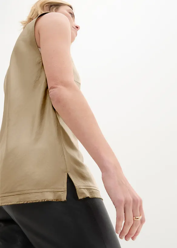 Bluslinne i följsam satin, bonprix