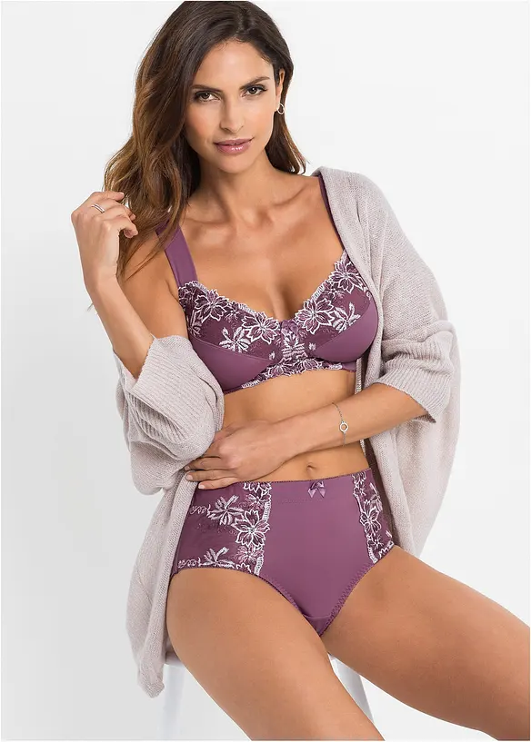 BH utan bygel, med vadderade axelband (2-pack), bonprix