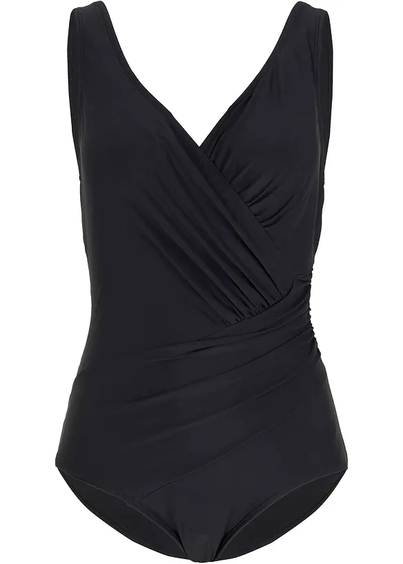 Baddräkt med omlottlook och medelhög formande effekt, bonprix