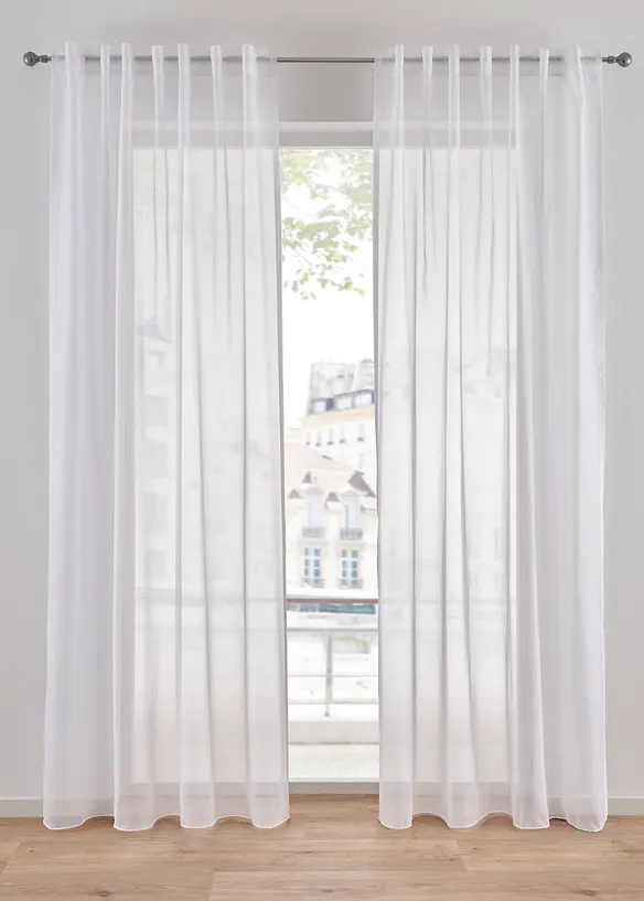 Gardin av luftig voile (1-pack), bonprix