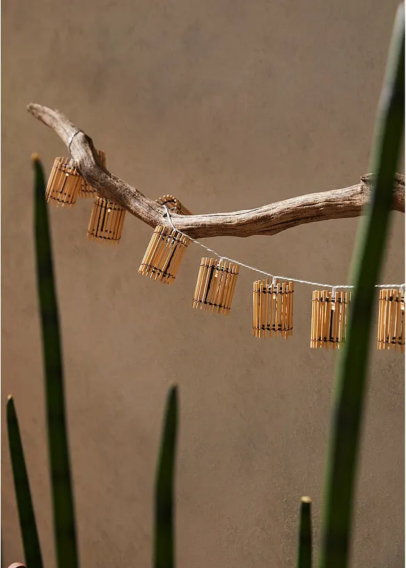 LED-ljusslinga med bambu, bonprix