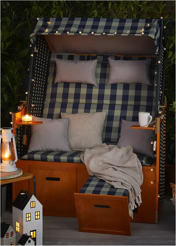 Ljusslinga med 50 sm&aring; LED-kulor och solceller, bonprix