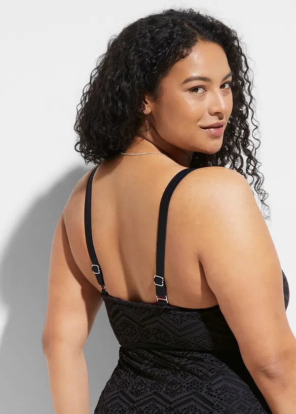 Baddräktsklänning med spets, bonprix