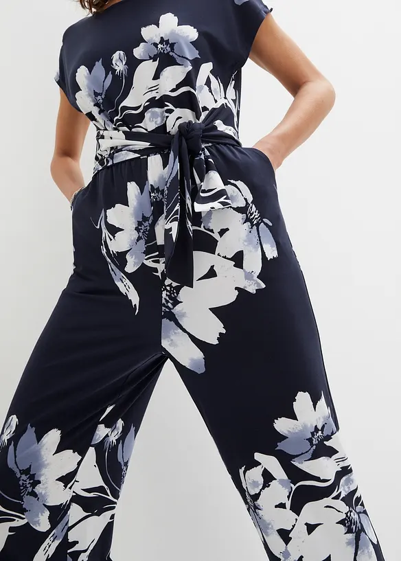 Jumpsuit med knytband, bonprix