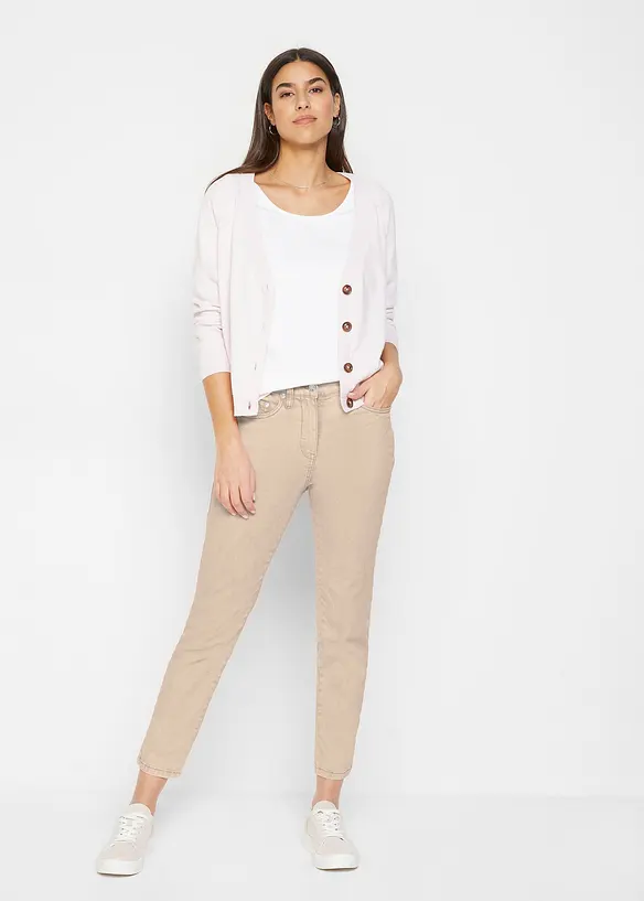 Kort kypertbyxa med used-look, bonprix