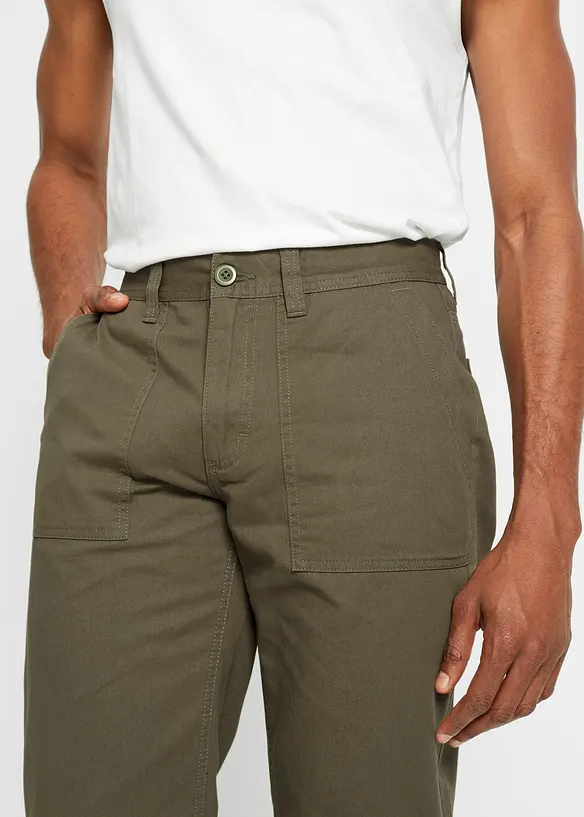 Långa bermudas med påsydda fickor, Regular Fit, bonprix