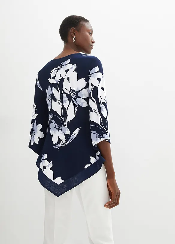 Trik&aring;tunika med blomm&ouml;nster, bonprix