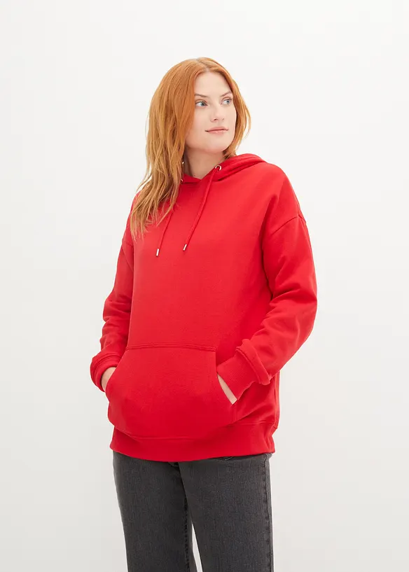 Sweatshirt i oversizemodell med huva, bonprix