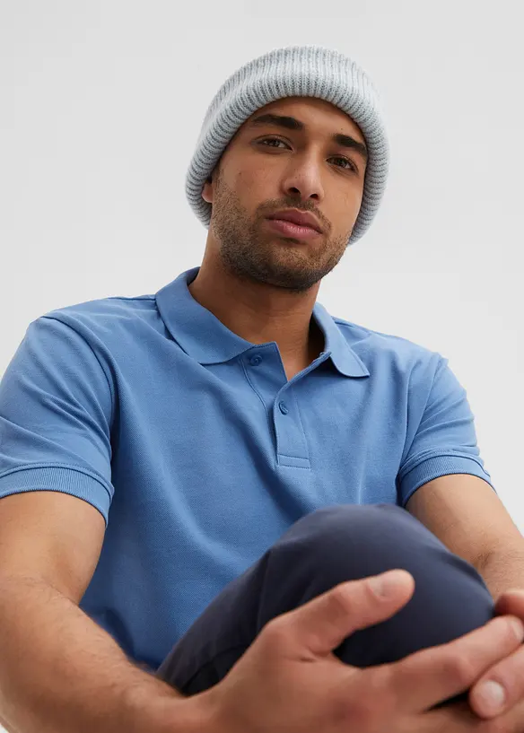 Kort&auml;rmad pik&eacute;tr&ouml;ja i bomull, bonprix