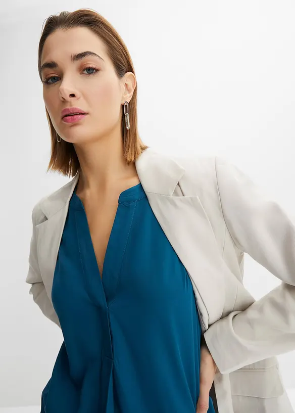 Blustunika av ren viskos, bonprix