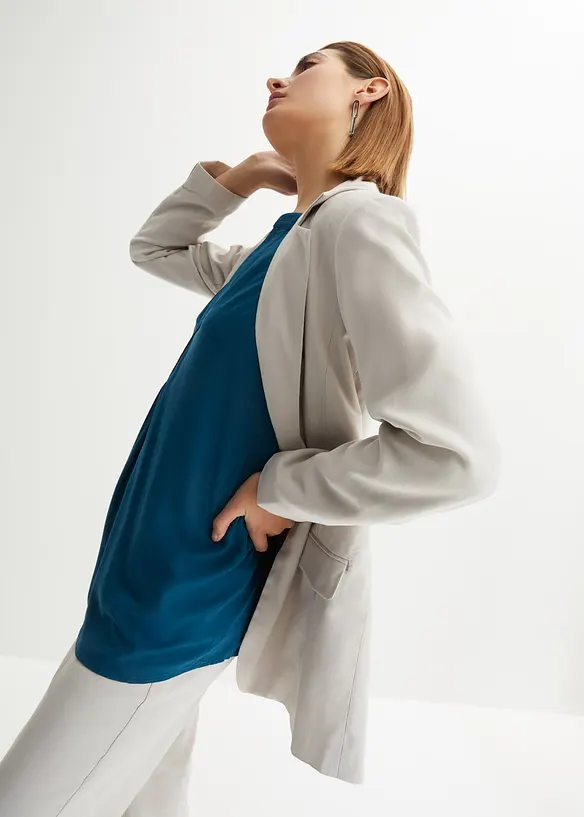 Blustunika av ren viskos, bonprix