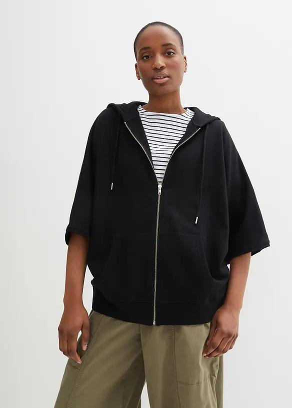 Munkjacka med capelook, av h&aring;llbar bomull, bonprix