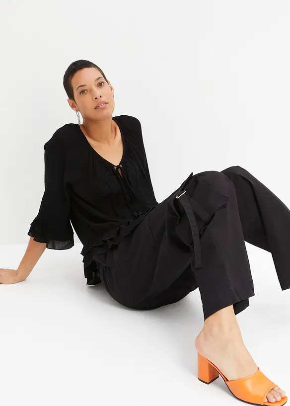 Tunika med broderi, bonprix