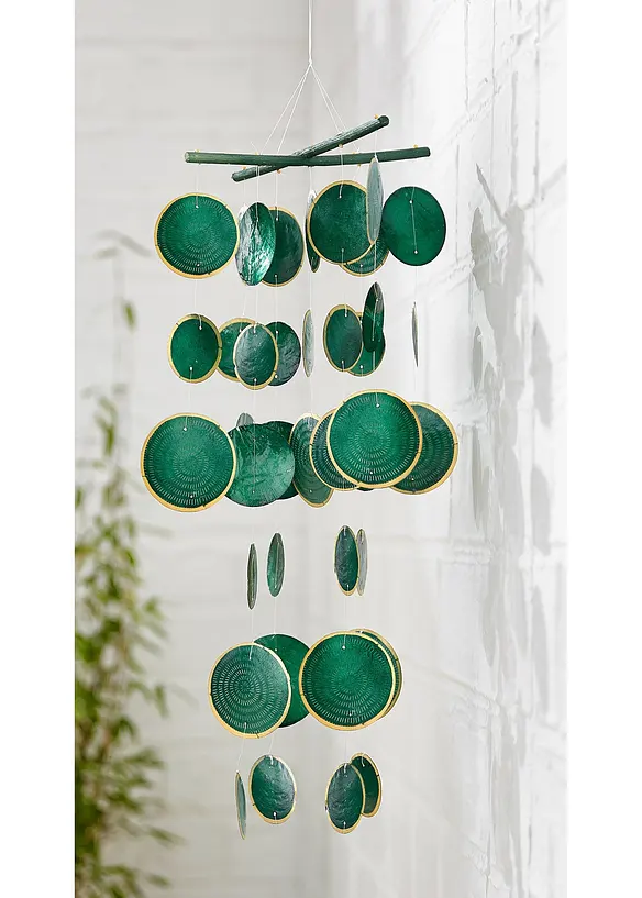 Vindspel med sn&auml;ckskal, Boltze Home Collections