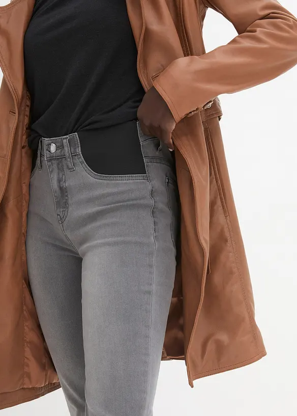 Jeans med bekväm midja, bonprix