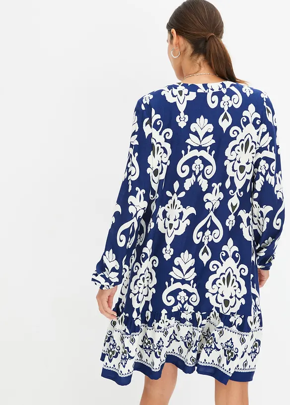 M&ouml;nstrad tunikakl&auml;nning i viskos med mjukt fall, bonprix