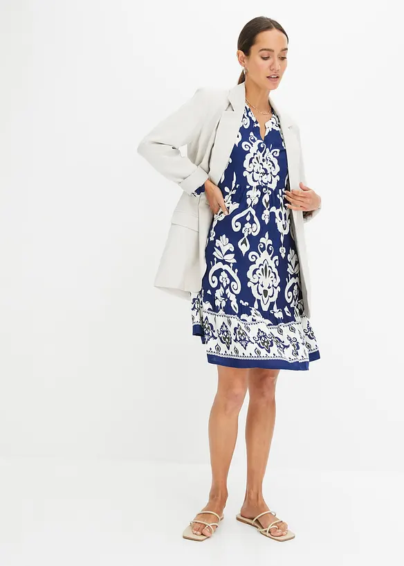 M&ouml;nstrad tunikakl&auml;nning i viskos med mjukt fall, bonprix