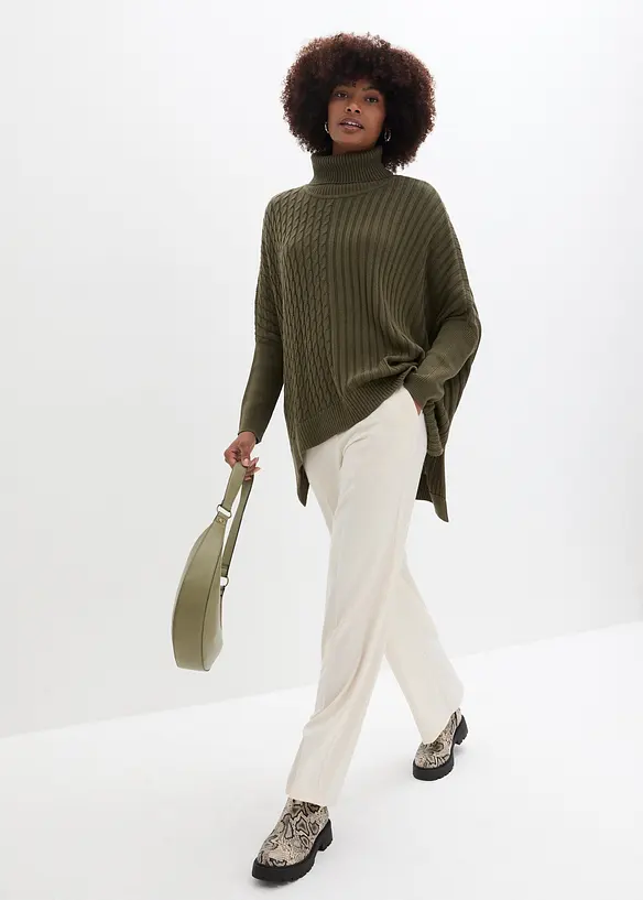 Oversizetr&ouml;ja med poncholook, bonprix