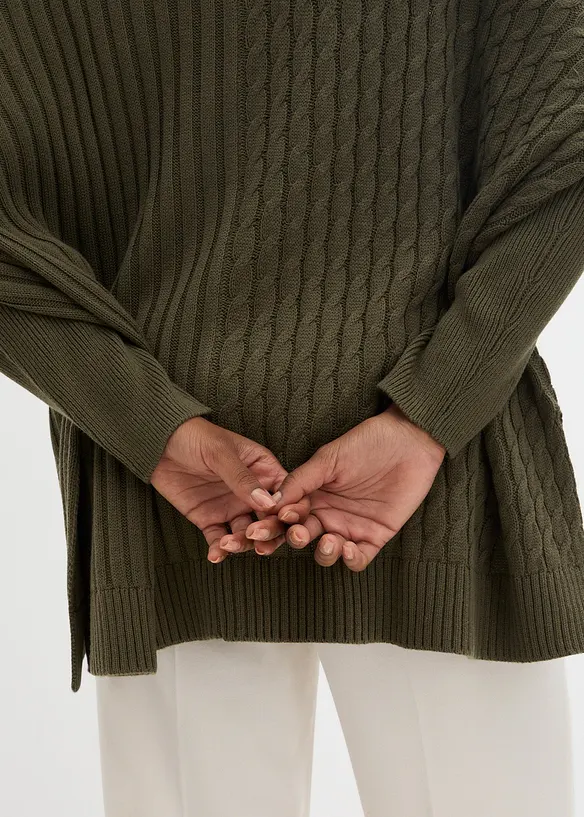 Oversizetr&ouml;ja med poncholook, bonprix