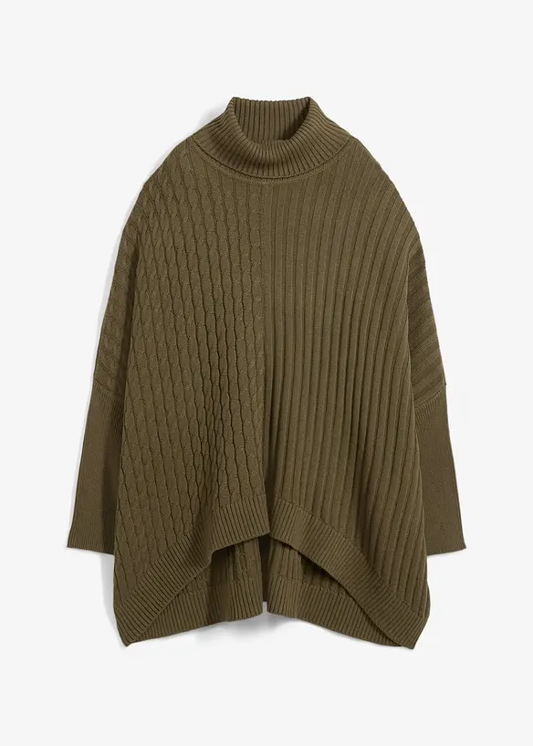Oversizetr&ouml;ja med poncholook, bonprix