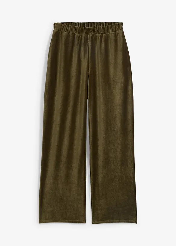 Manchesterbyxa med stretchig midja, bonprix